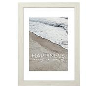Hama "Waves Picture Frame 40 x 50 cm (Wooden Frame, Portrait Format, Landscape Format, for Hanging, Standing, Hanging Device, Picture Size 40 x 50 cm) Birch