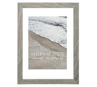 Hama Waves Wooden Picture Frame 13 x 18 cm - Portrait, Landscape, for Hanging or Standing - Grey