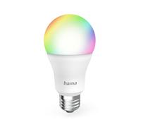 Hama WiFi Connected Bulb, E27 LED Bulb RGB Multicoloured, 2700-6500K, Smart Smart Bulb, Matter, Alexa/Google Home Bulb, 9W, 806 lm, Dimmable, Voice Communication/APP