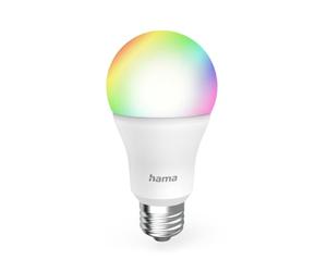 Hama WiFi Connected Bulb, E27 LED Bulb RGB Multicoloured, 2700-6500K, Smart Smart Bulb, Matter, Alexa/Google Home Bulb, 9W, 806 lm, Dimmable, Voice Communication/APP