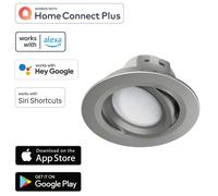 Hama Wifi LED Recessed Light 5W/32W Nickel WLAN Spotlight App Control Etc [EEK: G]