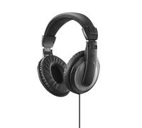 Hama 221782 ShellTV II Over-Ear Headphones Black Dark grey Long ca...