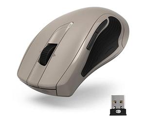 Hama Wireless Computer Mouse with 7 Buttons, Silent Laser Mouse for PC, Laptop and Notebook for Right-Handed Users, 600/1200/3200 dpi, Windows 11/10/8/7/Vista/XP, MAC Blue