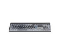 Hama Wireless Keyboard (Multi Device Keyboard with Wireless/Bluetooth for PC, Smartphone, Tablet, Illuminated, Dimmable, with Battery, Full Format, Quiet Scissor Keys, Multimedia Keys, German QWERTZ