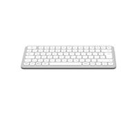 Hama Wireless Keyboard (Multi Device Keyboard with Wireless/Bluetooth for PC, Smartphone, Tablet, Small, with Batteries, Quiet Scissor Keys, Multimedia Keys, German QWERTZ Layout) White