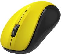 Hama Wireless Mouse 3 Buttons 2.4GHz 1200dpi Optical Mouse Wireless Computer Mouse for Laptop PC Notebook Silent Battery Right Handed Left Handed USB Receiver Yellow