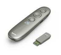 Hama Wireless Presenter Digital Laser Pointer with Air Mouse and Timer (Remote Control Powerpoint Presentation 20 m Range 2.4 GHz incl. 2 GB Memory Card, 3 Months Battery Life, Also for Video Calls)