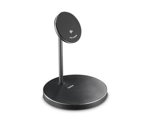 Hama Wireless Qi2 Charger, Inductive Fast Charging, Charging Station Stand, 15 W