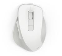 Hama Wireless Rechargeable Wireless Mouse with Battery, Ergonomic Shape, 6 Buttons, 800/1200/1600 DPI, AI Assistant, 2.4 GHz, Ideal as Computer Mouse, Laptop Mouse, White