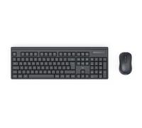 Hama WKM-100 Wireless Keyboard with Mouse, Wireless, Batteries, QWERTY UK, black
