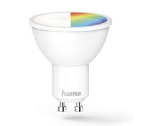 Hama WLAN Lamp with Lamp Holder GU10 (Smart Lamp Works Without Hub, LED Bulb with 5.5 W in Reflector Shape, Voice/App Control, Smart Home Lamp for Different Lighting Atmospheres) RGBW