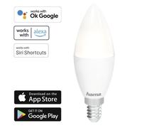 Hama WLAN LED Lamp E14 5.5W 40W Candle Dimmable App Control For Alexa Google [EEK: F]
