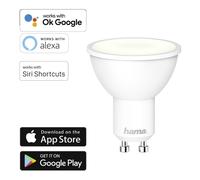 Hama WLAN LED Lamp GU10 5.5W 40W Dimmable Bulb App Control for Alexa Google [EEK: G]