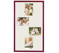 Hama Wooden Frame Gallery Giulia Burgundy 61x35 Foto-Collage Pictures 10x15cm