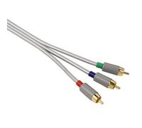 Hama YUV RGB Component Cable Gold 3x Cinch Plug Coaxial Cable HD TV