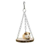 Hamac De Lit De Hamster En Bois - Nid De Balançoire Suspendu Pour Petits Animaux, Lit À Bascule En Bois Naturel | Platforms De Saut Pour Hamsters Syriens, Chinchillas Et Cochons D'Inde | Accessoires