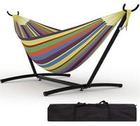 Hamac Exterieur Avec Stand, Hamac Portable Pour Patio Balcon Jardin, Hamac Double Pied Pour Terrasse De Camping