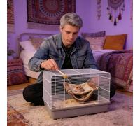 Hamac tunnel for hamster - 7.87 pouces Hamac pour animaux de compagnie | Nid confortable pour petits animaux - Espace de jeu chaud pour dormir, pour hamsters, chinchillas, gerbilles, utilisation en