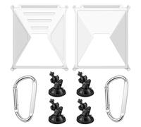 Hamadap Starlink Mini Car Mount, Suction Cup Satellite Dish Holder for RV | 2-in-1 Mounting Kit & Silicone Case, 4 Strong Suction Cups, 360° Rotatable for Car Window, RV & Road Trips. Tool-Free Setup