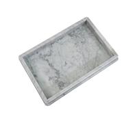 HAMAKAWA Natural Marble Rectangle Sink Tray L 12 x W 8 x H 1.37 Inch, Carrara White Limestone Bathroom Vanity Tray, Modern Countertop Organizer, for Soap Dispenser, Kitchen, Home Decor