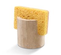 HAMAKAWA Sponge Holder Marble, Beige Sink Organiser, Kitchen Organiser Sink, Natural Stone, Kitchen Aid Storage, Travertine, Sponge Holder