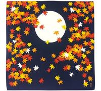 HAMAMONYO Furoshiki Wrap Cloth Moonlight Night of The Autumn Leaves