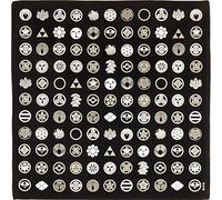 HAMAMONYO Furoshiki Wrap Cloth Traditional Kamon Design (50cm X 50cm)