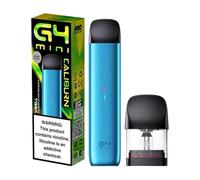 Haman Caliburn G4 Mini Pod Kit, 35W Output Power, 2ml Refillable Pod, 1100mAh USB-C Charging Battery, Button-Free Design, Compatible with Caliburn G3 Pods, Nicotine Free (Lake Blue)