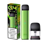 Haman Caliburn G4 Mini Pod Kit, 35W Output Power, 2ml Refillable Pod, 1100mAh USB-C Charging Battery, Button-Free Design, Compatible with Caliburn G3 Pods, Nicotine Free (Grass Green)