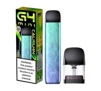 Haman Caliburn G4 Mini Pod Kit, 35W Output Power, 2ml Refillable Pod, 1100mAh USB-C Charging Battery, Button-Free Design, Compatible with Caliburn G3 Pods, Nicotine Free (Peafowl Emerald)