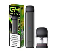 Haman Caliburn G4 Mini Pod Kit, 35W Output Power, 2ml Refillable Pod, 1100mAh USB-C Charging Battery, Button-Free Design, Compatible with Caliburn G3 Pods, Nicotine Free (Night Black)