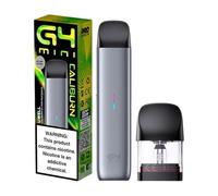 Haman Caliburn G4 Mini Pod Kit, 35W Output Power, 2ml Refillable Pod, 1100mAh USB-C Charging Battery, Button-Free Design, Compatible with Caliburn G3 Pods, Nicotine Free (Slate Grey)
