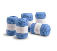 Hamanaka Amerry Yarn 5 Skein Set, Medium Weight Worsted, 70% New Zealand Merino Wool 30% Acrylic Blend, Soft and Easy-to-Knit Yarn for Knitting and Crochet, Made in Japan (Col. 46)