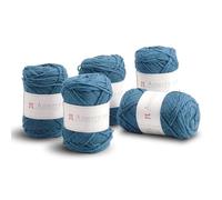 Hamanaka Amerry Yarn 5 Skein Set, Medium Weight Worsted, 70% New Zealand Merino Wool 30% Acrylic Blend, Soft and Easy-to-Knit Yarn for Knitting and Crochet, Made in Japan (Col. 47)