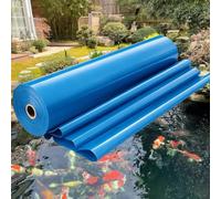 Hamankim 4x5m 8x12m 10x10m Blue Flexible Pond Liner, Waterproof Durable Ponds Underlay, Leak-Proof Pond Liner Membrane for Large Fish Ponds Water Storage, Fits All Pond Shapes(5x8m(16.4x26.2ft))