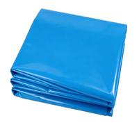 Hamankim Blue Large Pond Liner Membrane | Durable Waterproof HDPE Fish Pond Tarp Underlay | 0.16mm Flexible Sealing Film for Koi Ponds, Garden Waterfall & Small Swimming Pool(3x8m(9.8x26.2ft))