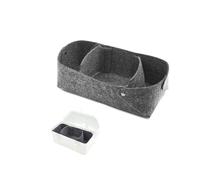 Hamans Felt Liner Insert Dark Gray Compatible For Stanley Classic Lunch Box 10QT(9.4L) Lightweight Anti-Rattle Protective Organizer with Removable Dividers for Camping Accessories