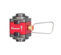 Hamans Gas Canister Refill Adapter w/Visible Windows, Fuel Transfer Device for Backpacking, Outdoor Portable Gas Pressure Valve Inflation Valve w/Carry Case (ADAPTER-815)