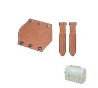 Hamans Leather Handle Cover & Latch Protector for Stanley 10QT(9.4L) Lunch Box, Vintage Style Grip Wrap Compatible For Stanley Metal Lunch Box Camping Accessories