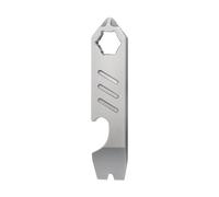 Hamans Mini Titanium EDC Pry Bar EDC Pocket Multi Tool Bottle Opener Screwdriver Wrench, (LQ-07-B)