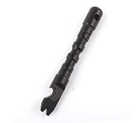 Hamans Titanium Alloy Pry Bar with Bottle Opener Screwdriver Function Multi Tool (Black)