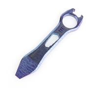 Hamans Titanium EDC Pry Bar Multi Tool Bottle Opener Nail Puller Crowbar Wrench Screwdriver Compact Size EDC Multi Tool
