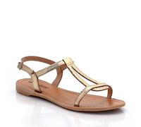 Hamat Leather Sandals Gold-Coloured/Snake Print