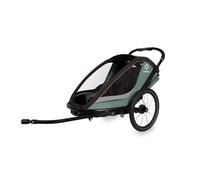 Hamax Cocoon Twin Child Bike Trailer - Green/Black