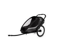 Hamax Cocoon Twin Child Bike Trailer: Grey/Black Twin