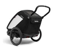 Hamax Outback Next Twin Bicycle Trailer in Black one size