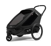 Hamax Outback Next Twin Bicycle Trailer in Black one size