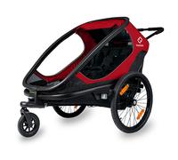 Hamax Outback Twin Child Bike Trailer - Red Twin