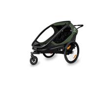 HAMAX OUTBACK TWIN CHILD BIKE TRAILER GREEN/BLACK