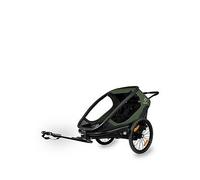 Hamax Outback Twin Child Bike Trailer Green/Black One Colour
